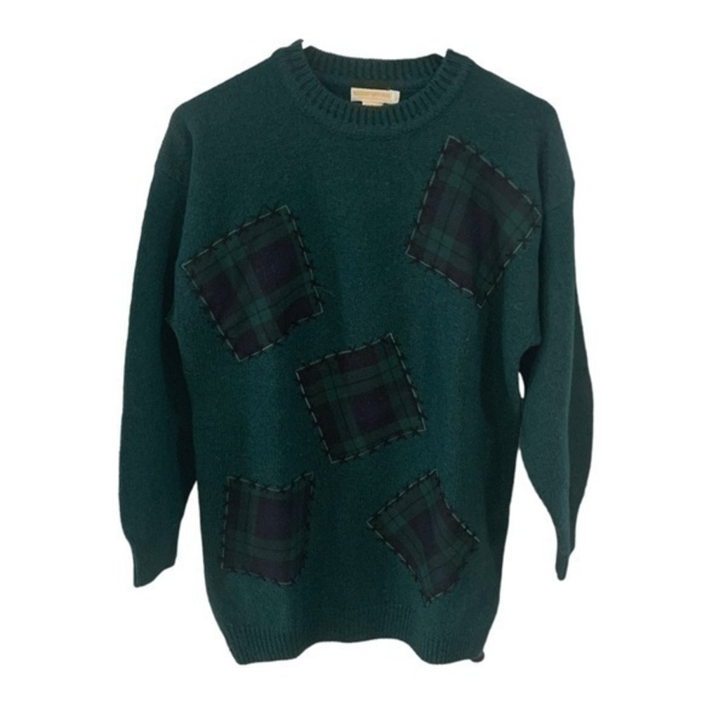 Brooks Brothers Vintage Wool Patch Sweater Size Small